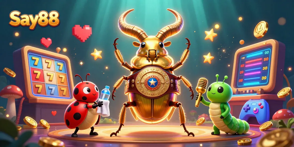 Experience high-stakes gaming action with Say88 in an exciting, dynamic casino scene featuring vibrant game elements.